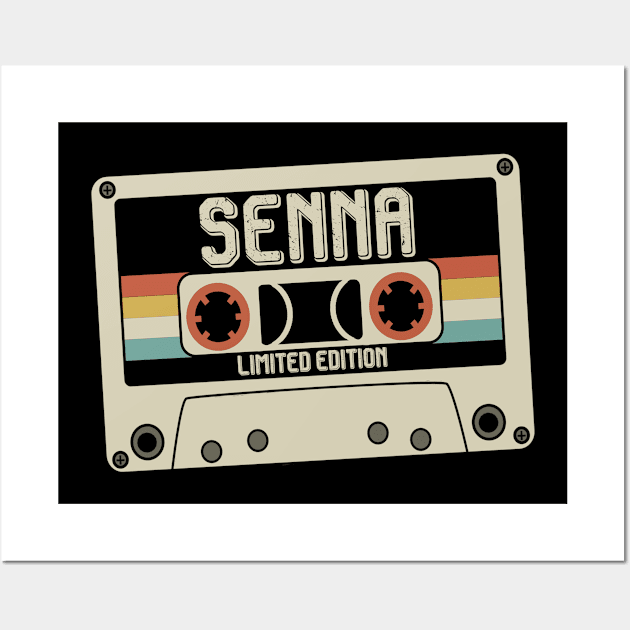 Senna Name - Limited Edition - Vintage Style Wall Art by Debbie Art